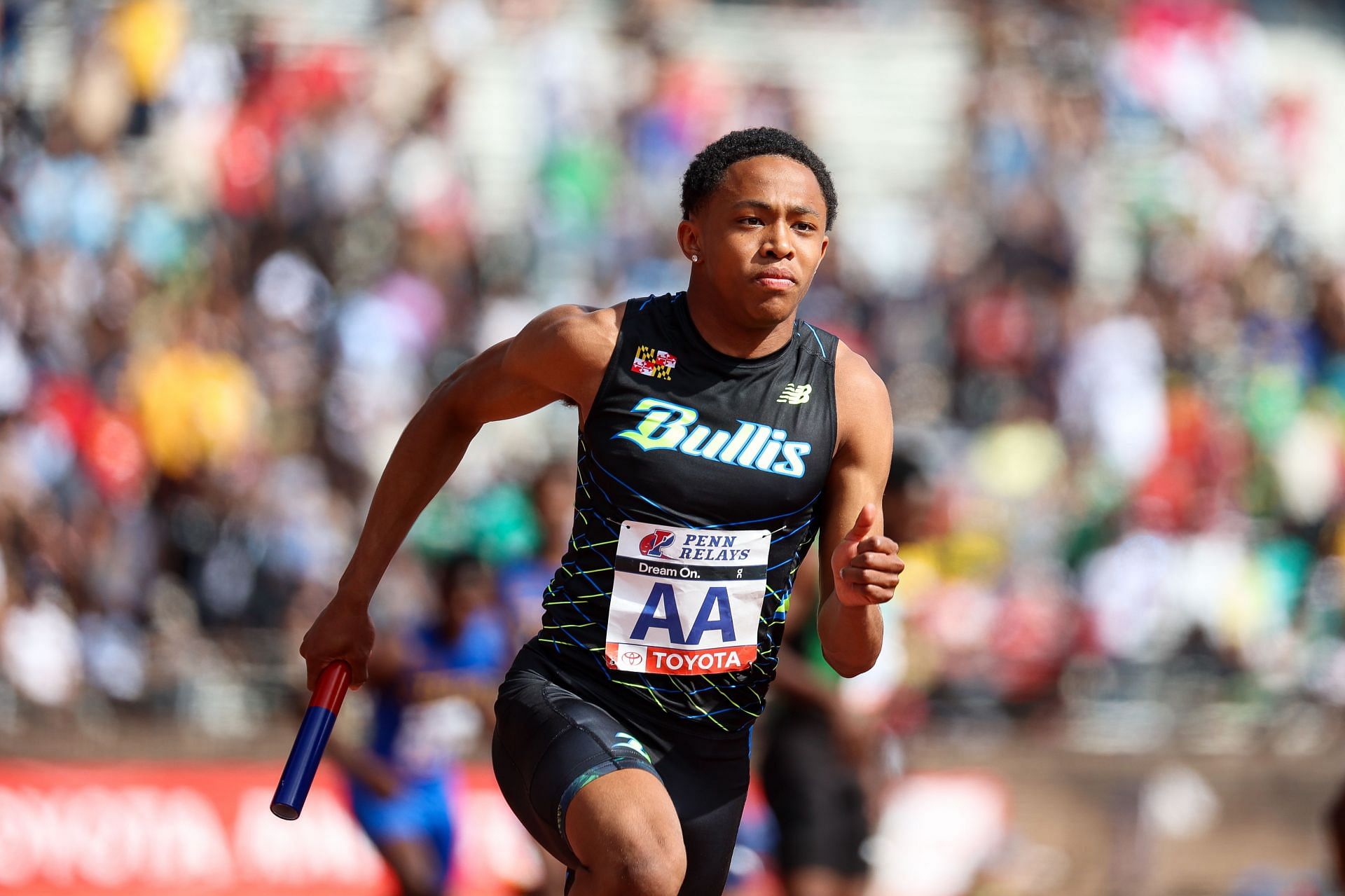 Quincy Wilson at the 2025 Penn Relays - Source: Getty